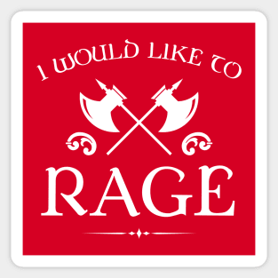 Barbarian Rage - RPG Sticker